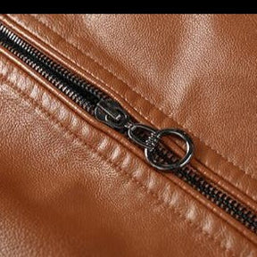 Jaqueta Masculina de Couro Marrom - Elegância e Durabilidade