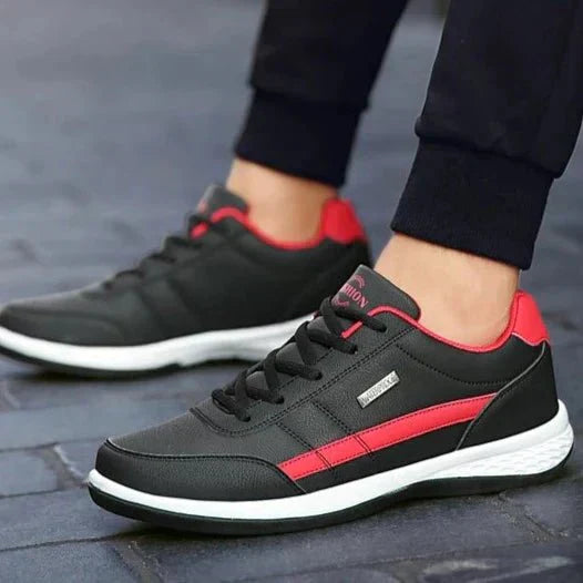 Sapatênis Masculino de Couro de Plutônio - Estilo e Conforto